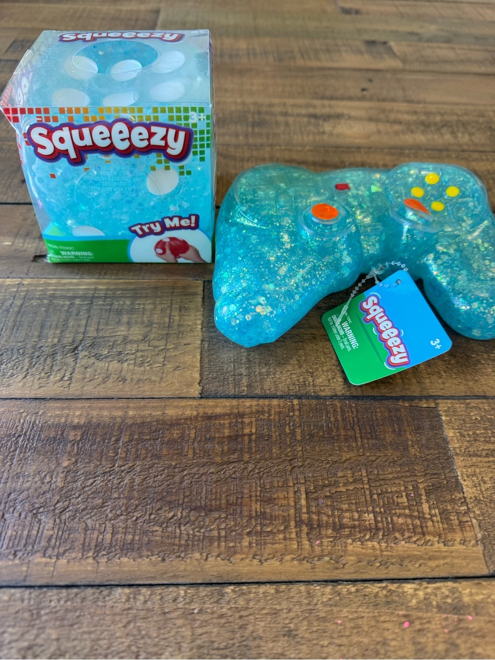 Squeeezy Fidget Toy Controller & Dice - Blue Bundle